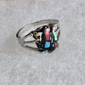 NEW GEOMETRIC MODERN CABECHON SIZE 8 FASHION RING